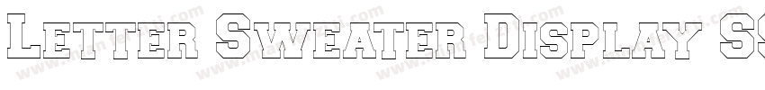 Letter Sweater Display SSi Regular字体转换